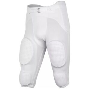 Champro‎ Adult 7-Pad Integrated Football White Pants Sz Small
